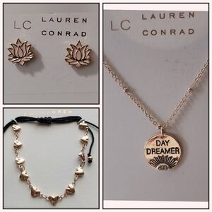 Lauren Conrad 3pc jewelry set